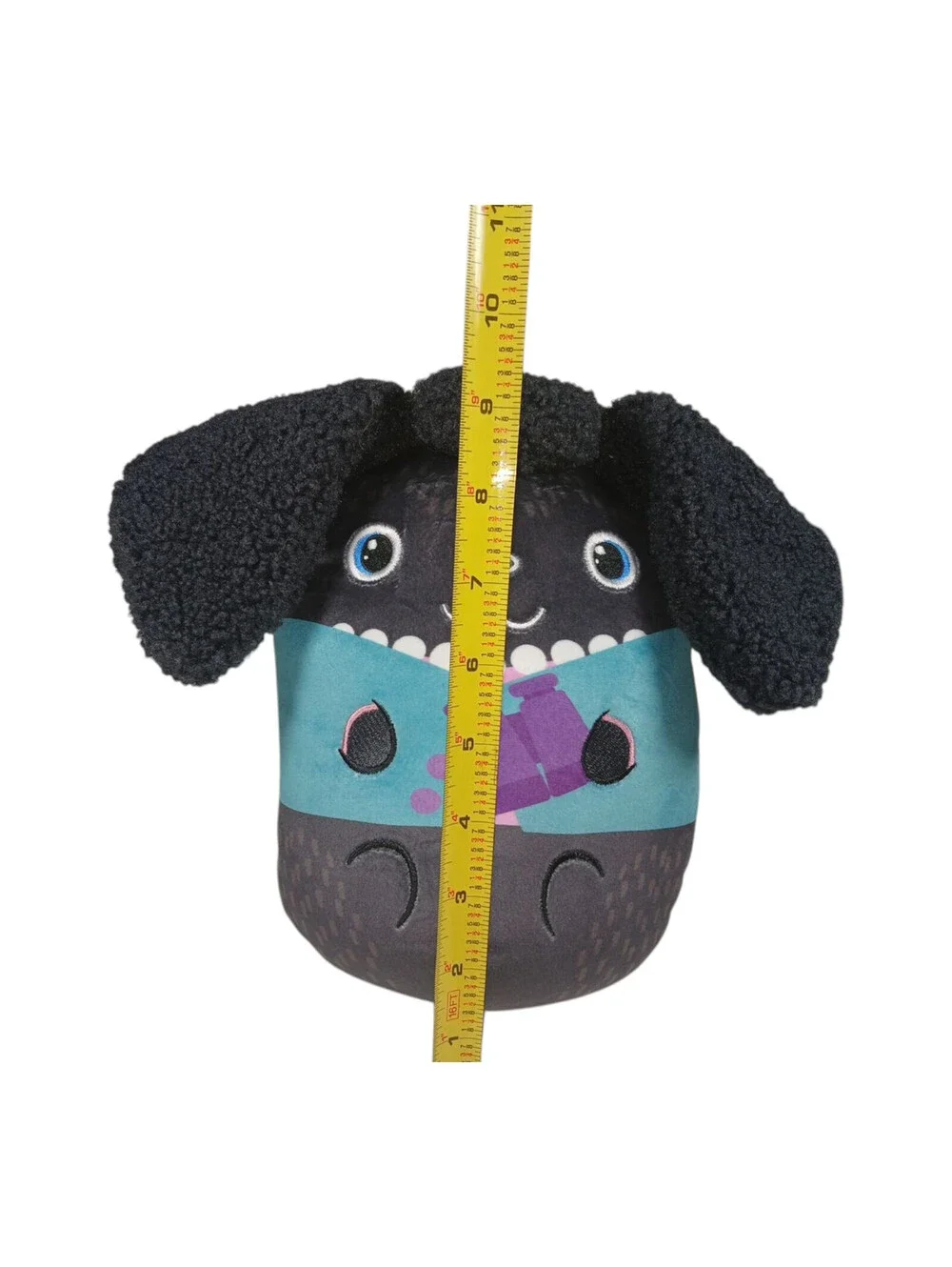 Dogs Vs Squirls Chonks Plush Beanie Bag Toy #010 Linda Soft Binoculars Print NWT